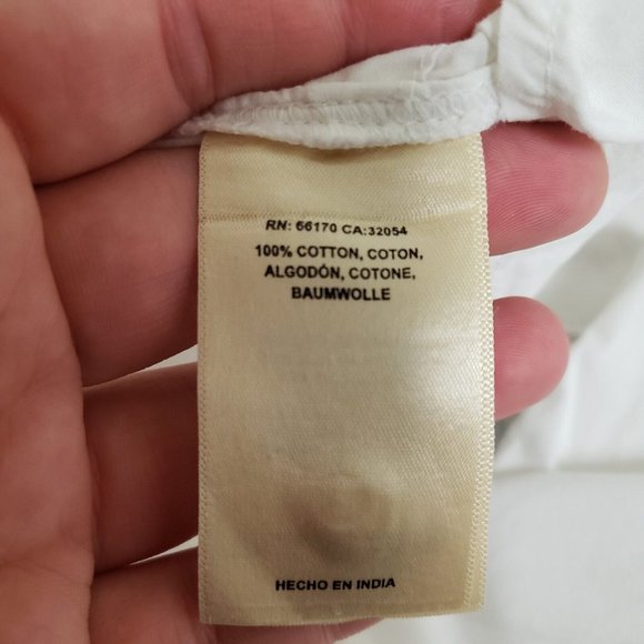 Maeve Womens Floral Patchwork Button Up Shirt Size XL Ivory Long Sleeve Collar - Picture 4 of 14